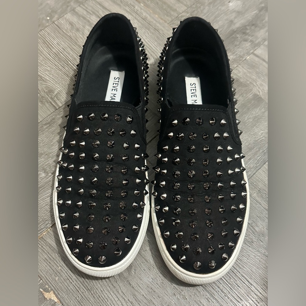 Steve Madden spiked studded slip on shoes